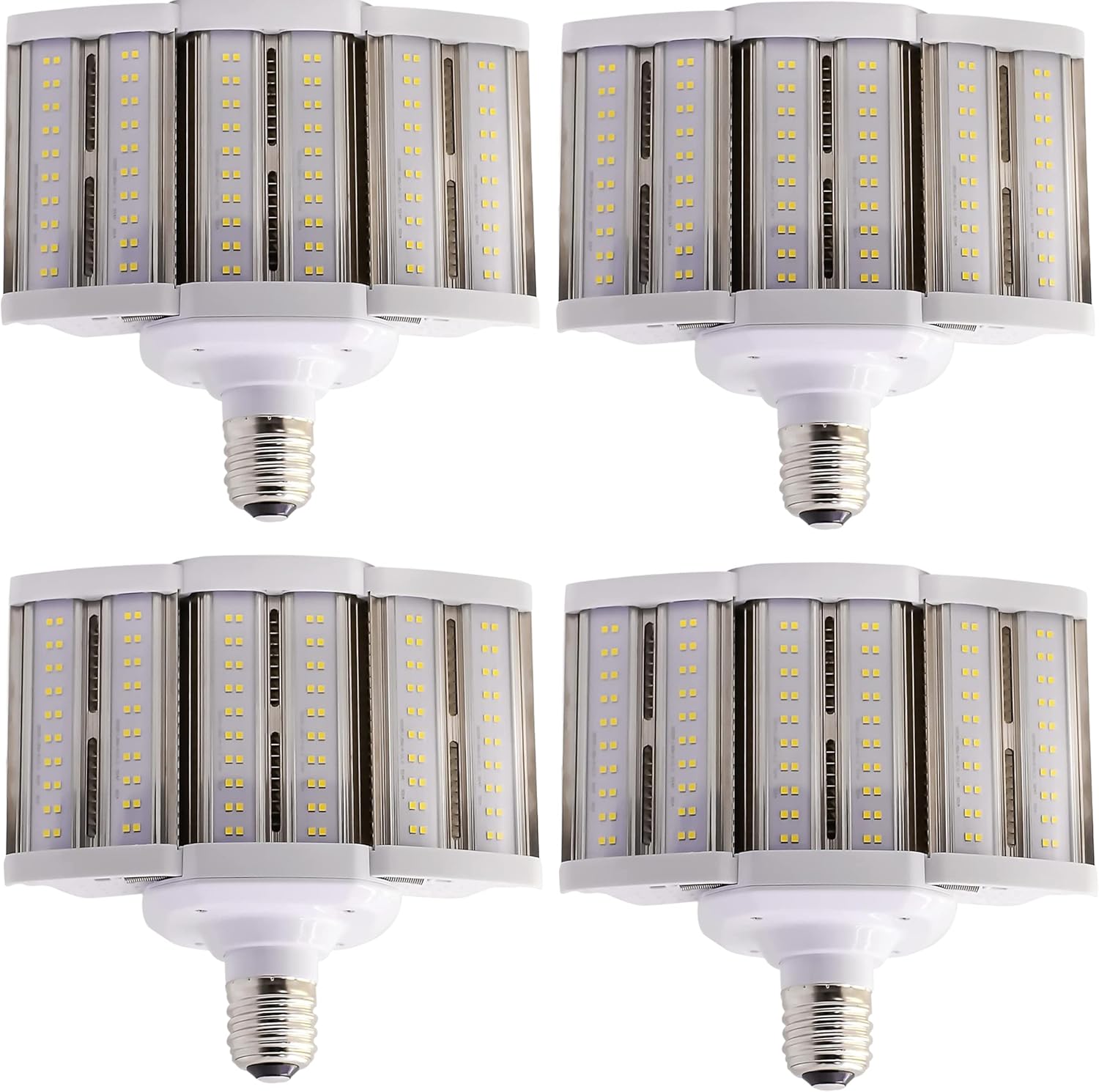 Satco (4 Pack) S8932 LED Light Bulb, 80 Watt Led Hi-Lumen Shoe Box Style for Commercial Fixture Applications; 5000k; Mogul Base; 100-277V for Indoor Garage Factory Warehouse Backyard and Parking Lots