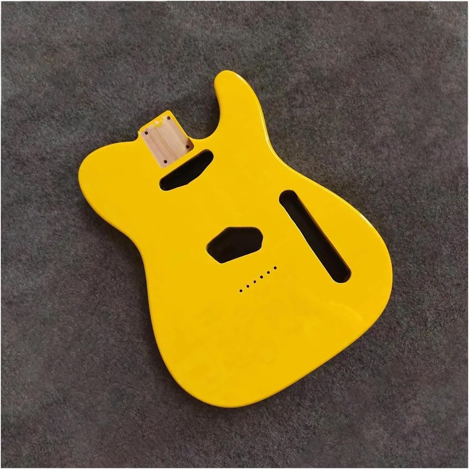 Guitar Body Guitar Replacement Parts Yellow Alder for TL Guitar Body Gloss Finished DIY Replacement Part 6 Strings Alder Assembly 5.56cm Heel