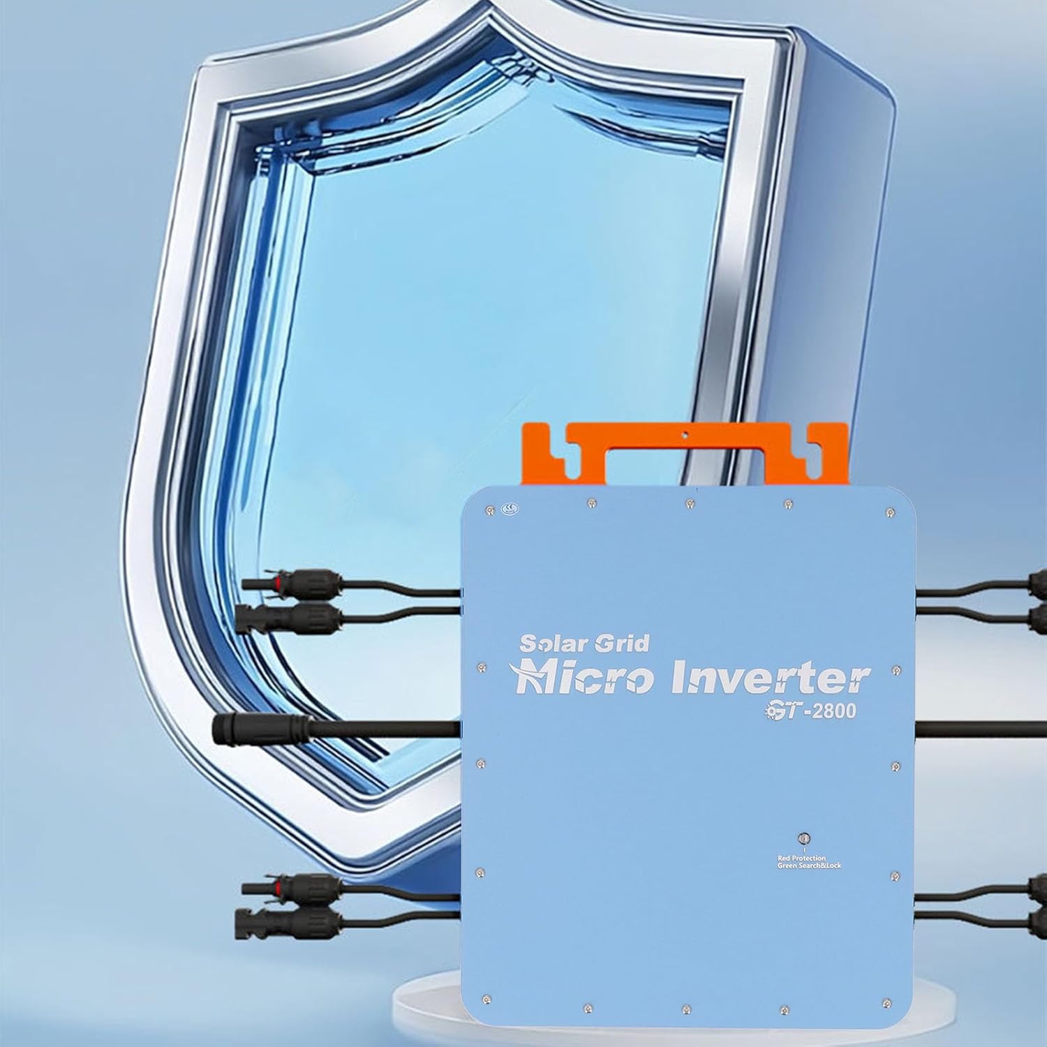 Solar Panel Grid Tie Micro Inverter, 2800W Solar Grid Micro Inverter, APP Control, Accurate Meter, 22-60V DC Input, 120V/230V AC Output, THD