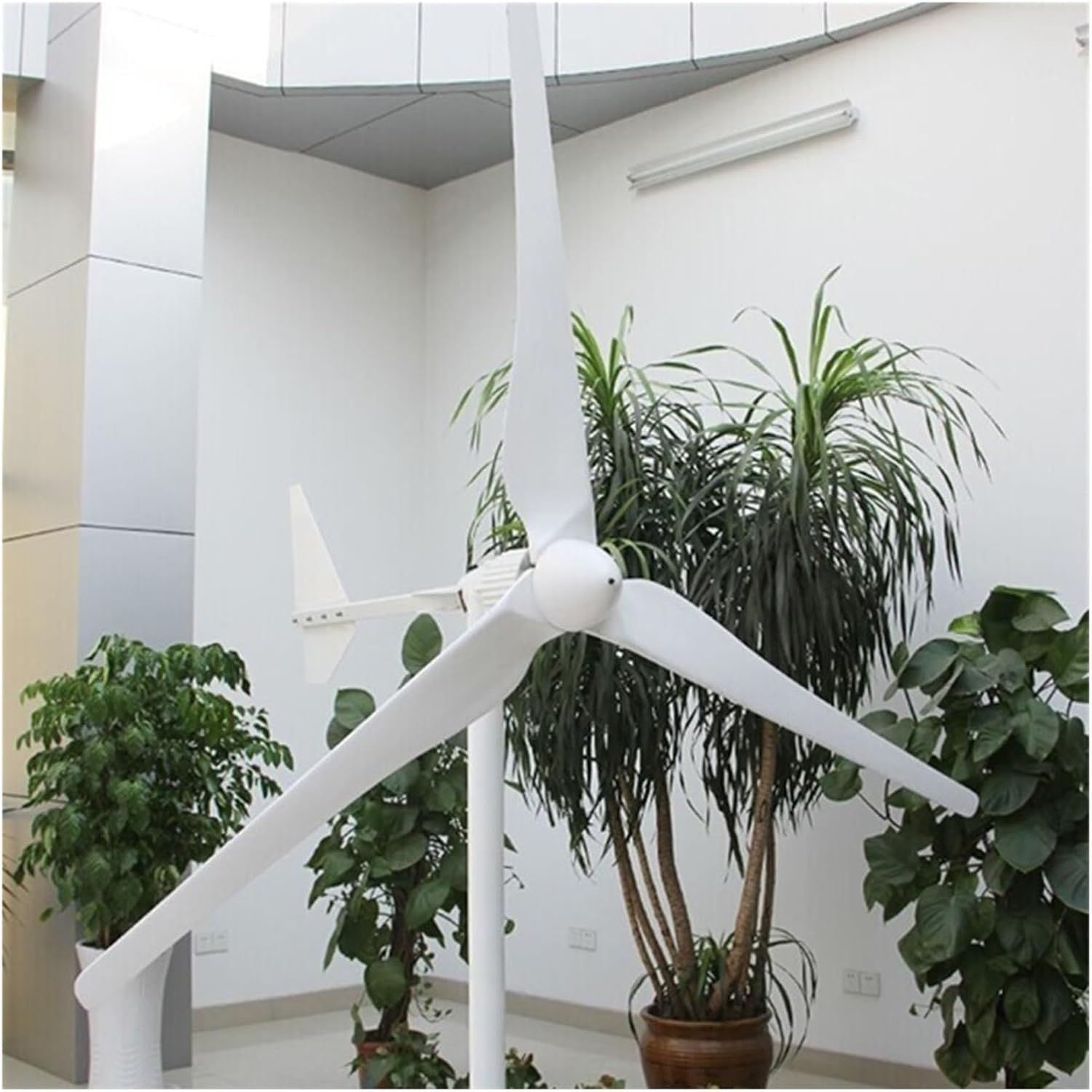 Windmill Generator, Wind Turbine Generator 2000W 48V 96V Alternative Energy Windmills For Marine, RV, Home, Windmill Generator For Home Use (Color : WHITE, Size : 48V), 1005004724059686