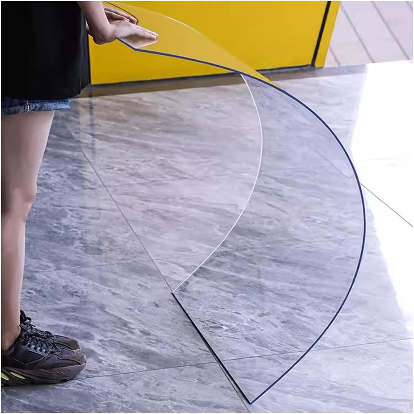 Polycarbonate Plastic Sheet, 1.5mm PC Endurance Board, UV/Impact Resistance High Toughness Sunlight Plate, All-Weather Outdoor Garden Greenhouse Replacement Panels ( Color : Clear , Size : 0.8x15M/31.