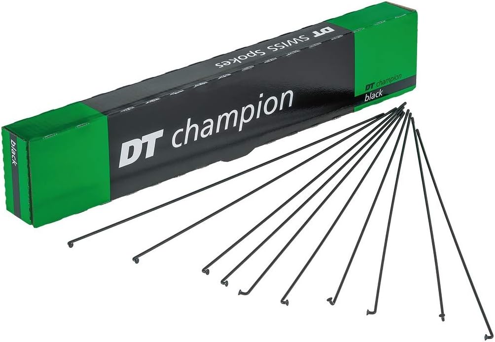 DT Swiss Champion Black Spokes 14g = 2mm Box 100, 286 mm