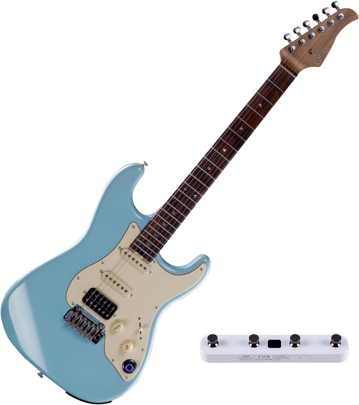 GTRS P800 Electric Guitar Blue and GWF4