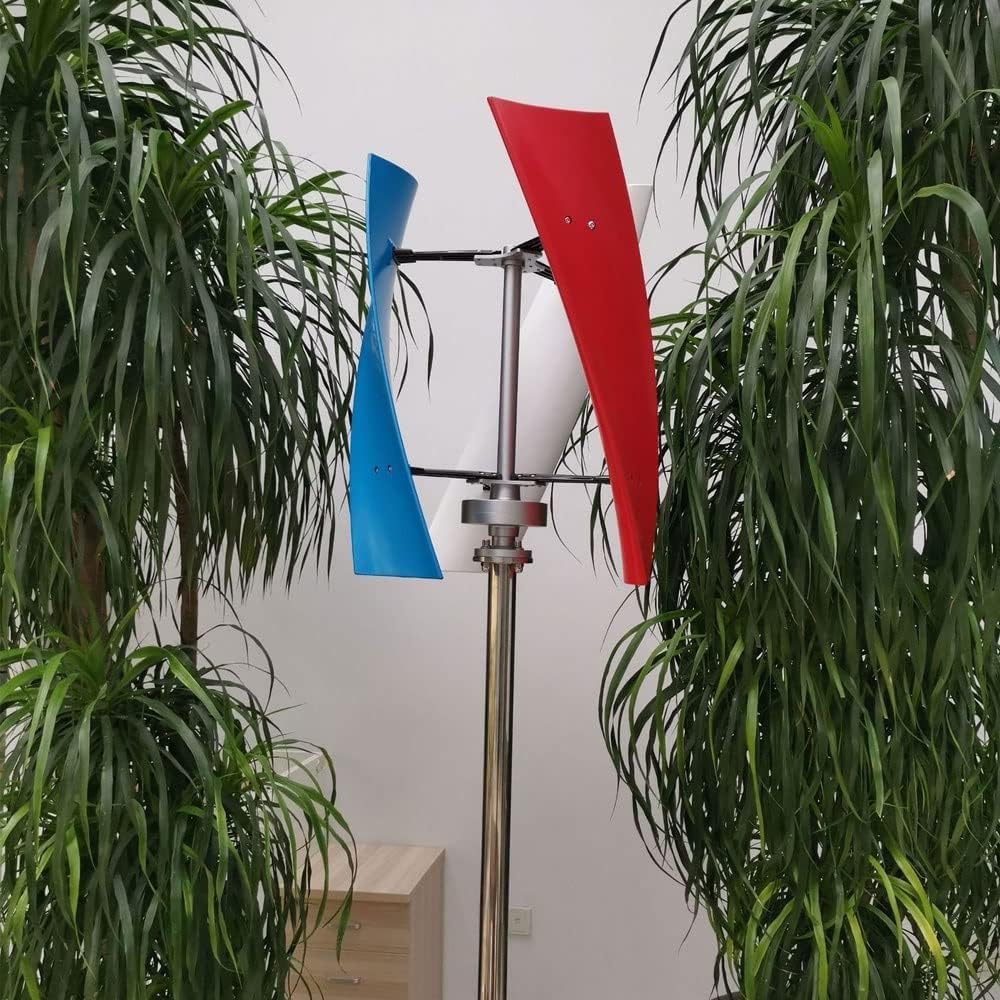 CHRISK 8000W Wind Turbine Generator for Home12v 24V Vertical Axis Free Energy Windmill with Controller+Flange+Tool Wind Turbines