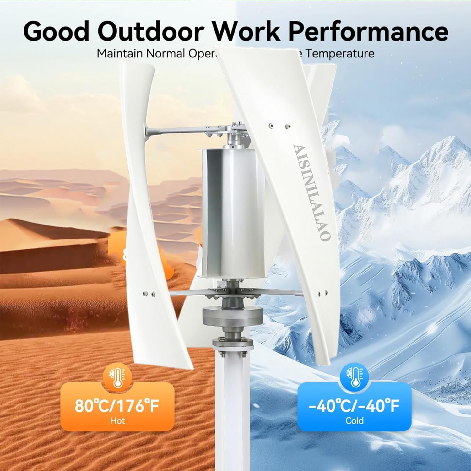 20000W Portable Verticalwind Power, 220V Wind Turbine Generatorturbine Generator Kit with Charge Controller for Farm, Highway, Mountainous Areas