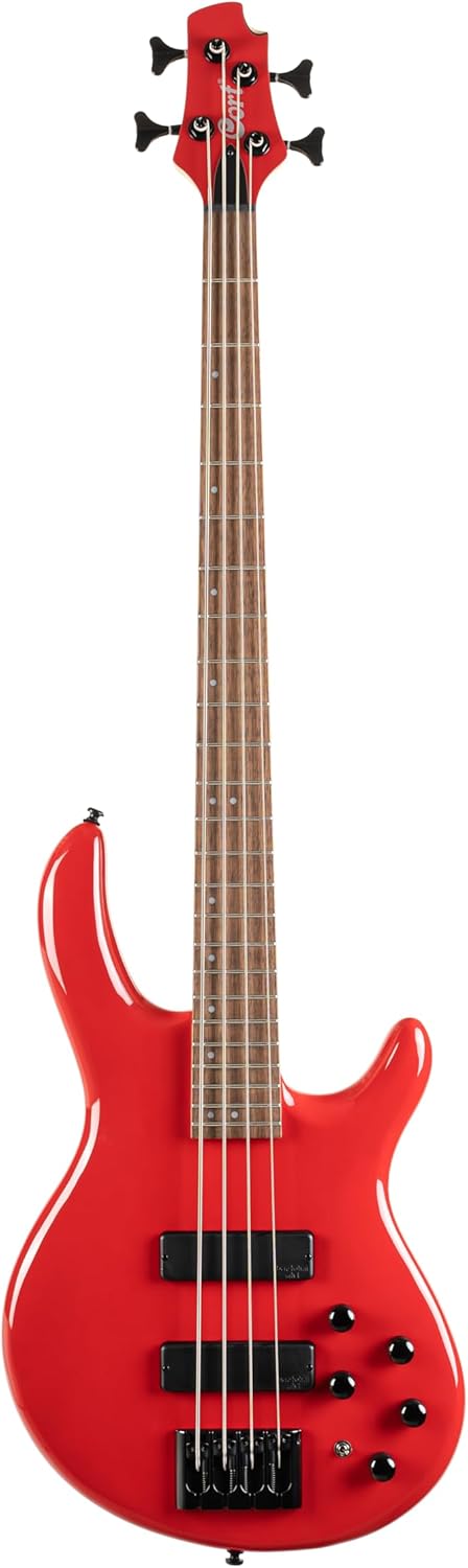 Cort Artisan Series C4 Deluxe 4-String Bass Candy Red
