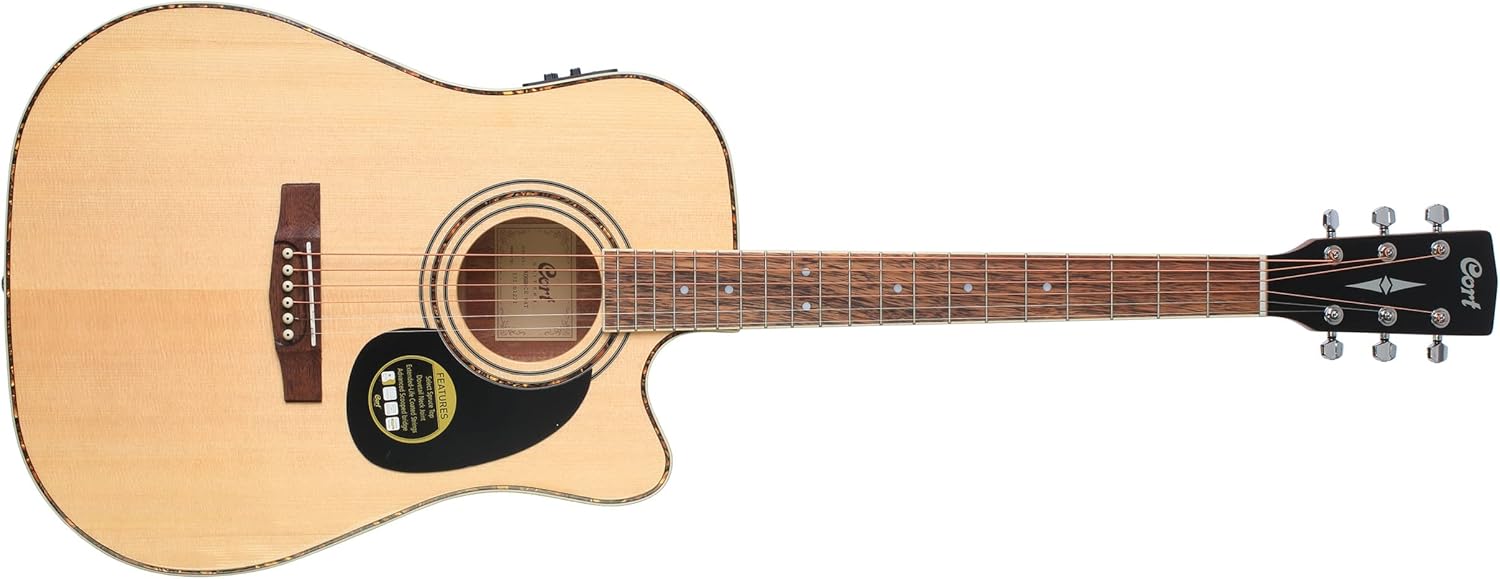 Cort AD880 CE Natural Folk Guitar Preamplifier