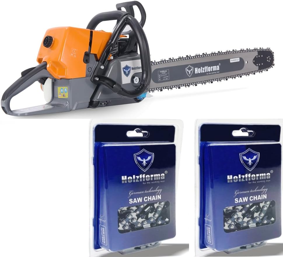 Holzfforma G466 Chainsaw Power Head With 42inch 3/8” .063” 136DL Guide Bar Standard Ripping and Skip Chain Combo For MS460 Chain saw