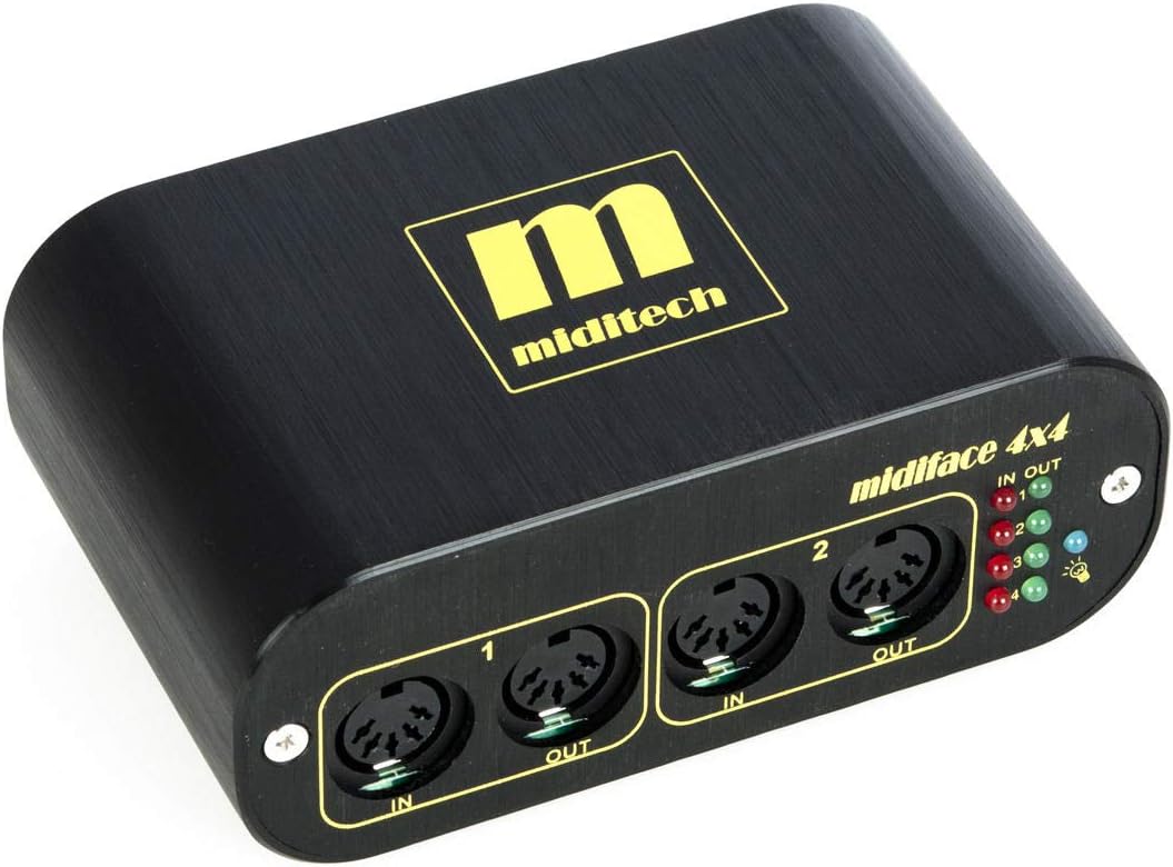 MIDITECH MIDIFACE4x4 4 Input 4 Output MIDI Interface