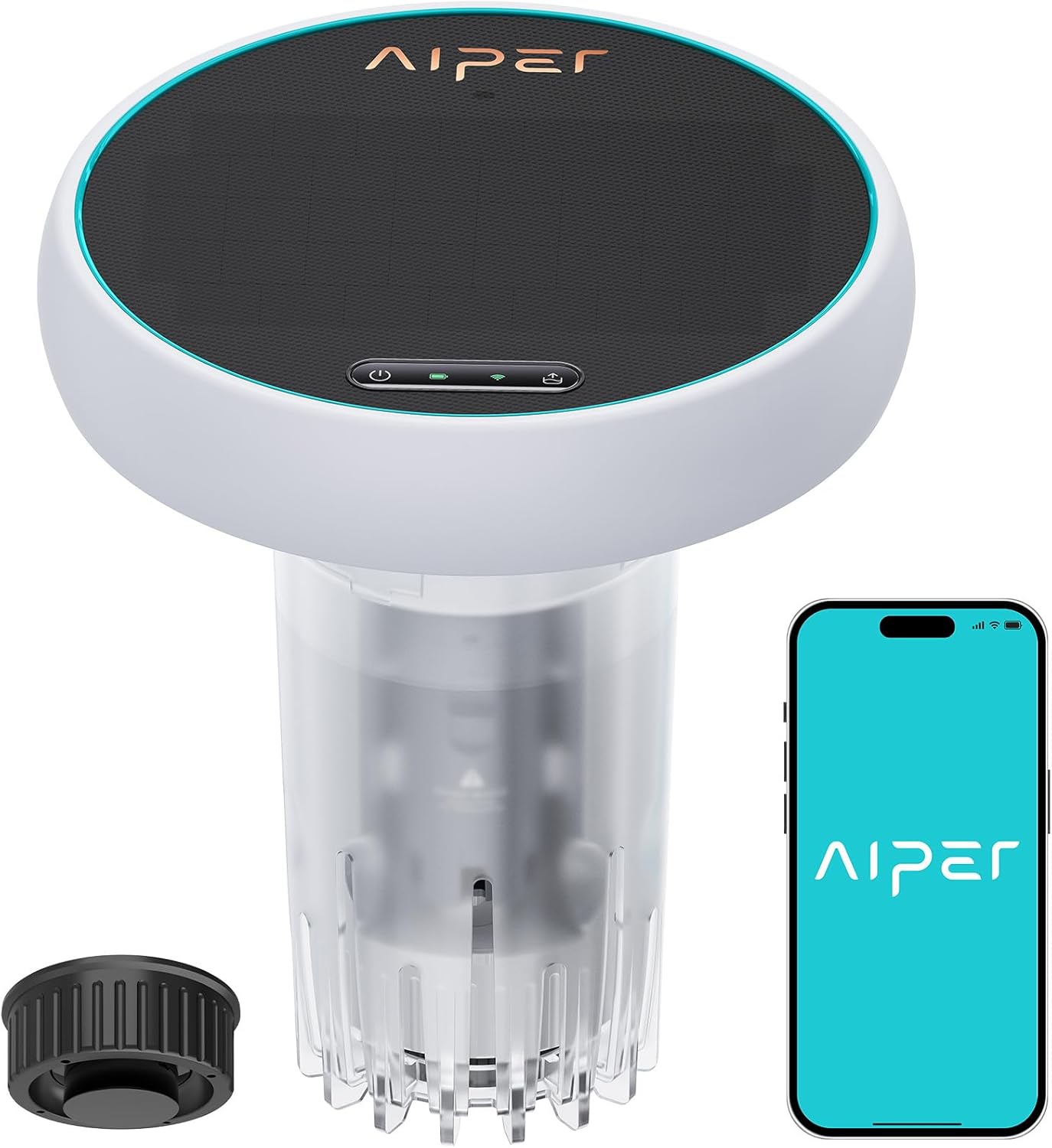 Aiper HydroComm Pure Communication Module, Acheiving Underwater Switch Cleaning Modes and One-tap Surface Retrival for Aiper Scuba X Seires Robotic Pool Cleaner, White