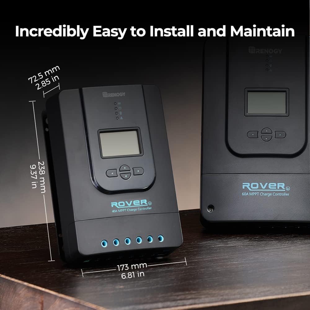 Renogy 2000W Pure Sine Wave Inverter + Renogy 40A MPPT Solar Charge Controller