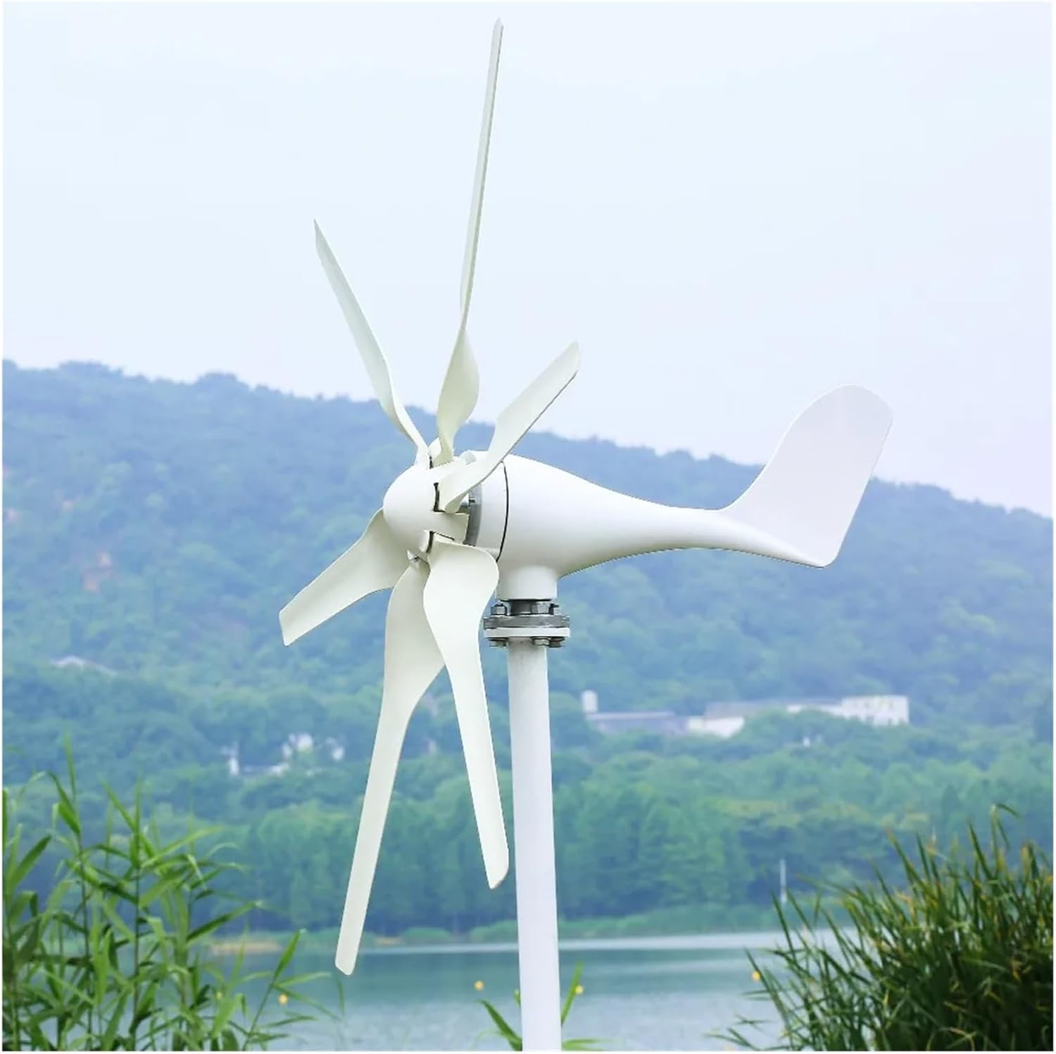 Wind Turbines, Waterproof Low Speed 800W Wind Turbine Generator Aluminum Alloy Shell Windmill Low Wind Speed Starting Wind Turbines(24V)