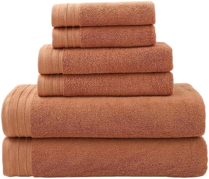 Cotton Towel Set Bathroom Soft Absorbent Solid Color Hotel Spa Bath