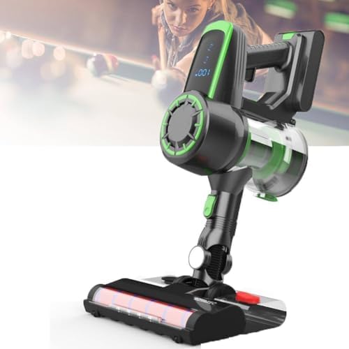 240W Cordless Billiard Table Cloth Cleaner, 22kPa Vacuum with 2200mAh Battery, Adjustable 2 Speeds, Perfect for Snooker and Pool Tables, Green Cloth Maintenance