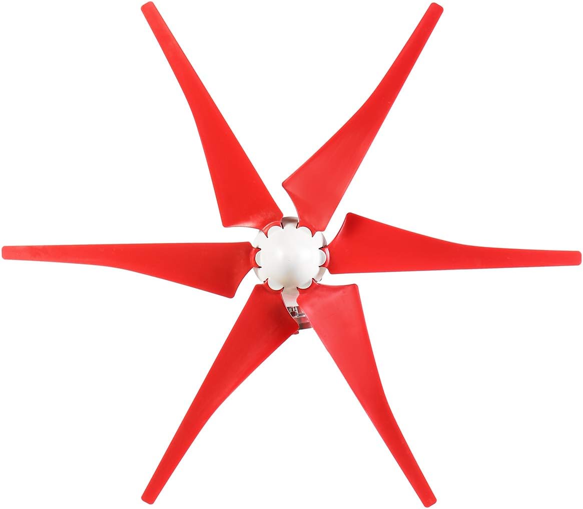 8000W Wind Turbines Generator 12V/24V 3/5/6 Blades Horizontal Wind Generator with Controller Windmill Energy Turbines,12v,6 Blades