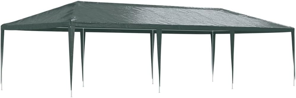 Professional Party Tent 13.1'x29.5' Green 0.3 oz/ft²,。 Outdoor Living, Patio Furniture & Accessories