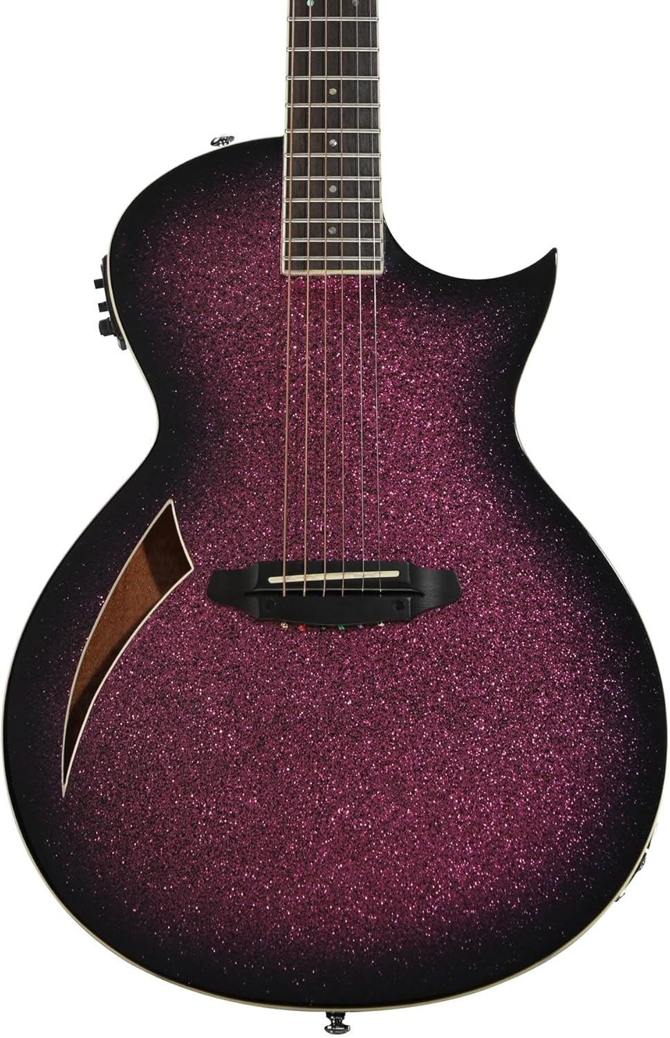 ESP LTD TL-6 Acoustic-electric Guitar - Purple Sparkle Burst