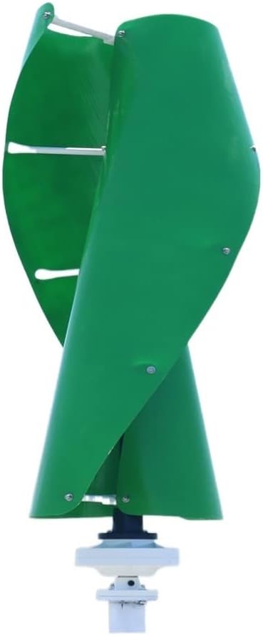 Wind Power Turbine Generator 8kw 10kw 24v 48v 8000w 10000w Wind Turbine Permanent Magnet Generator Vertical Axis Windmill with MPPT Controller (Color : Option 2, Size : Green_48V_8KW)