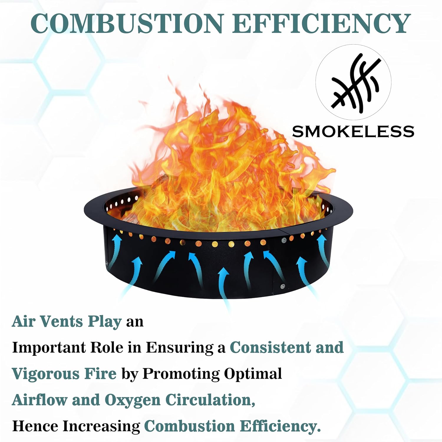 FEBTECH Smokeless Fire Pit Insert 42