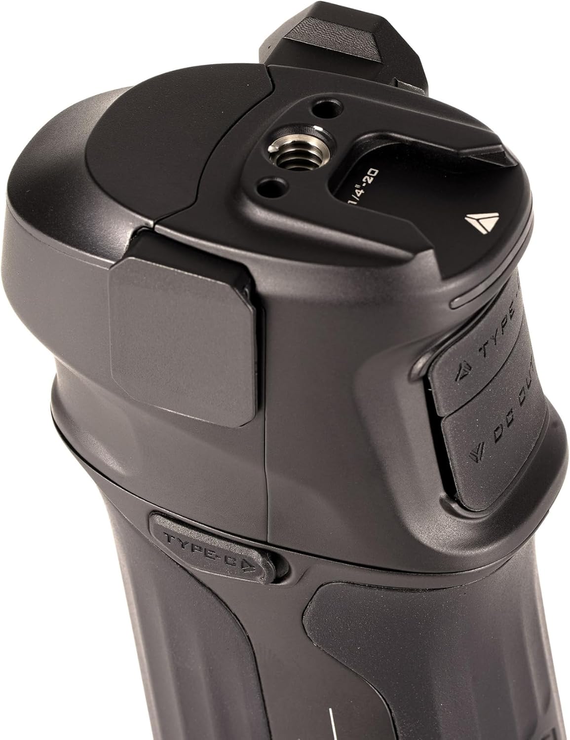 Tilta Nucleus Nano II Power Handle | Expanded Power for The Nano II Hand Wheel | Power Accessories via USB-C & DC | Mounting Points for Shoulder Rig or Monitor | Improved Comfort w/Nano II Wheel