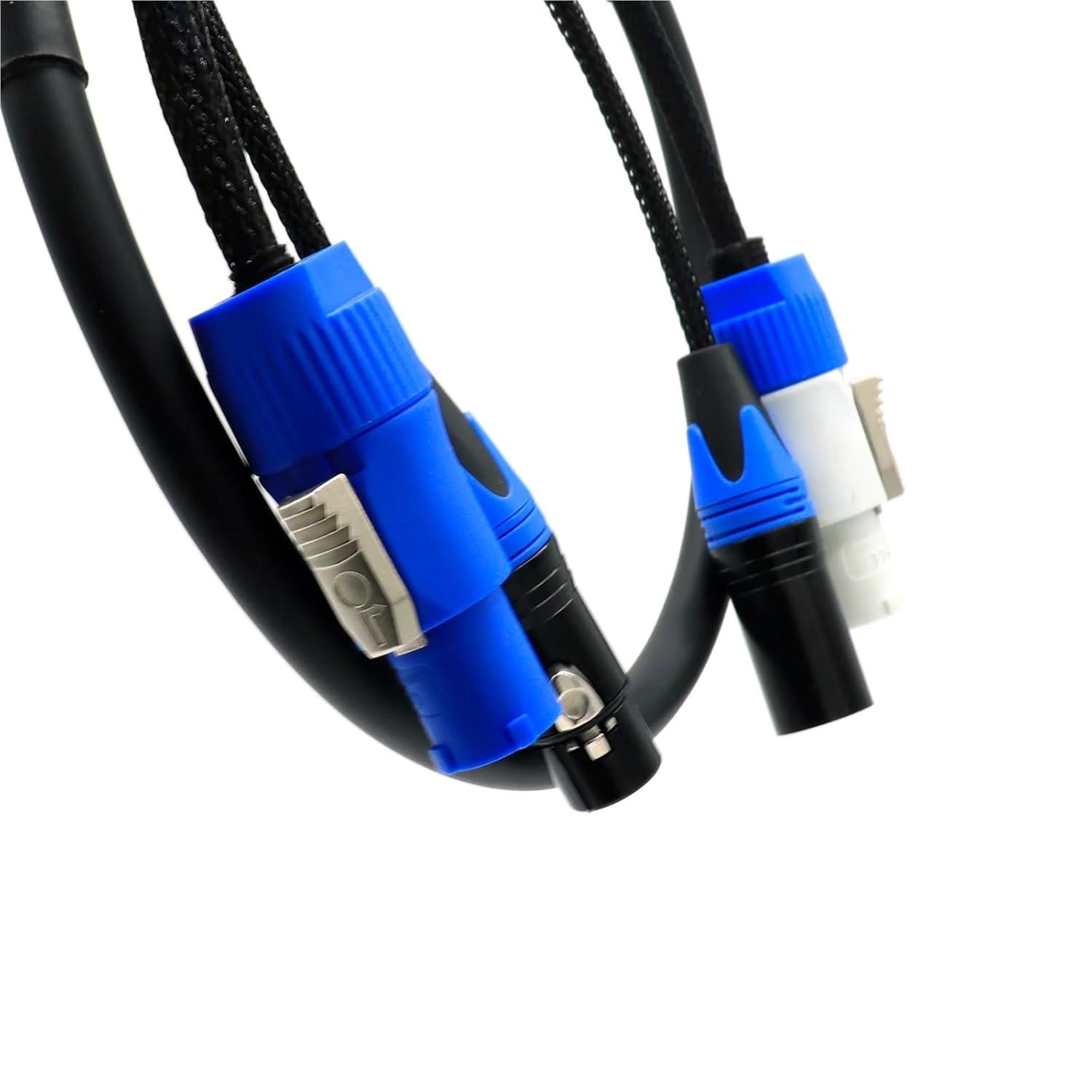 3 pin DMX and Power Combine XLR Powercon Combo Cable for Stage Lighting 1m 2m 3m 5m(5 Meters)