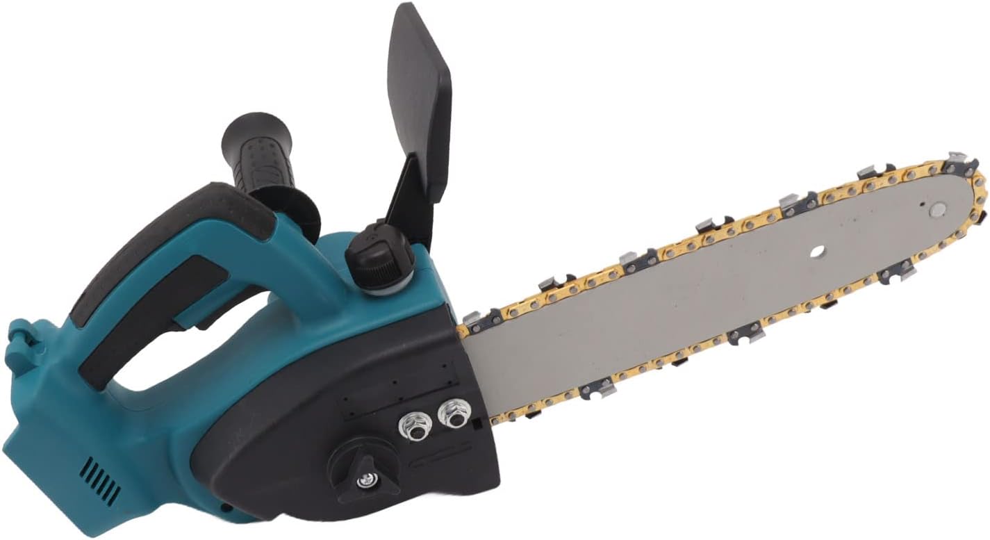 Mini Chainsaw, 10-Inch 1200W Power Mini Cordless Chainsaw, Electric Cutting Chain Saw, Metal Structure Electric Power Chainsaw for Wood Cutting Tree Trimming Gardening Camping