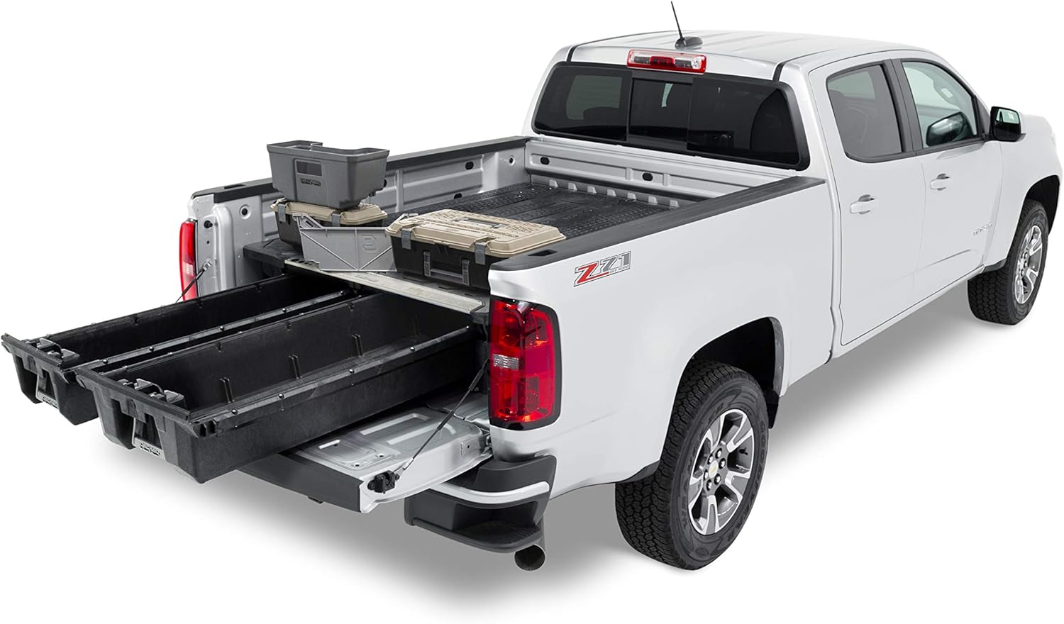DECKED Truck Bed Storage System Includes System Accessories | Compatible with GMC Canyon & Chevrolet Colorado (2015-current)
