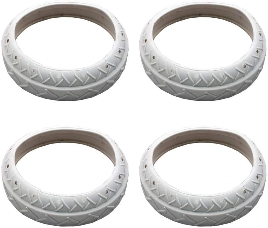 4) NEW Pentair LLC1PM Pool Spa White Tire Replacements Automatic Cleaner Legend