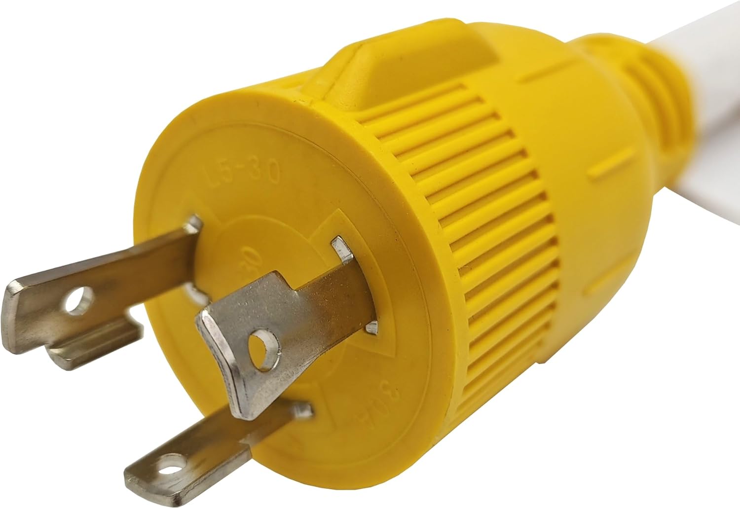 Parkworld Generator Adapter NEMA L5-30P 30A Male to Transfer Switch SS2-50R/CS6364 50A Shore Power Female with Locking Ring (10FT)