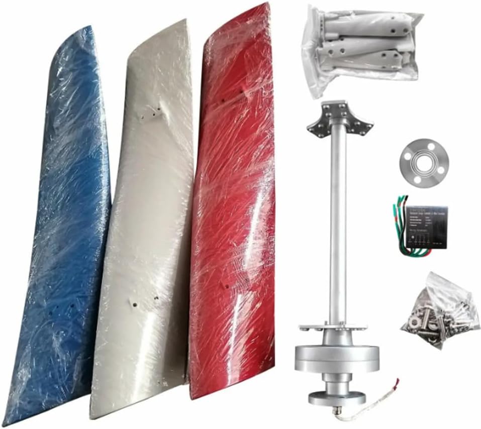 12000W Vertical Axis Wind Turbine Generator Home Wind Turbine System with Controller & 3 Blades, Home Windmill Kit Wind Power Equipment,220V