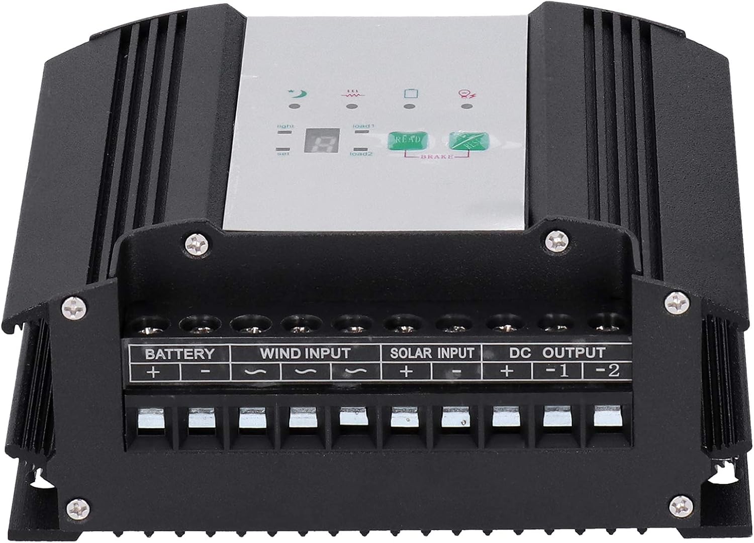 Wind Solar Hybrid Controller 600W Wind 300W Solar Panel 24V DC with Intelligent LED Display Aluminum Alloy Material for Street Lamp System