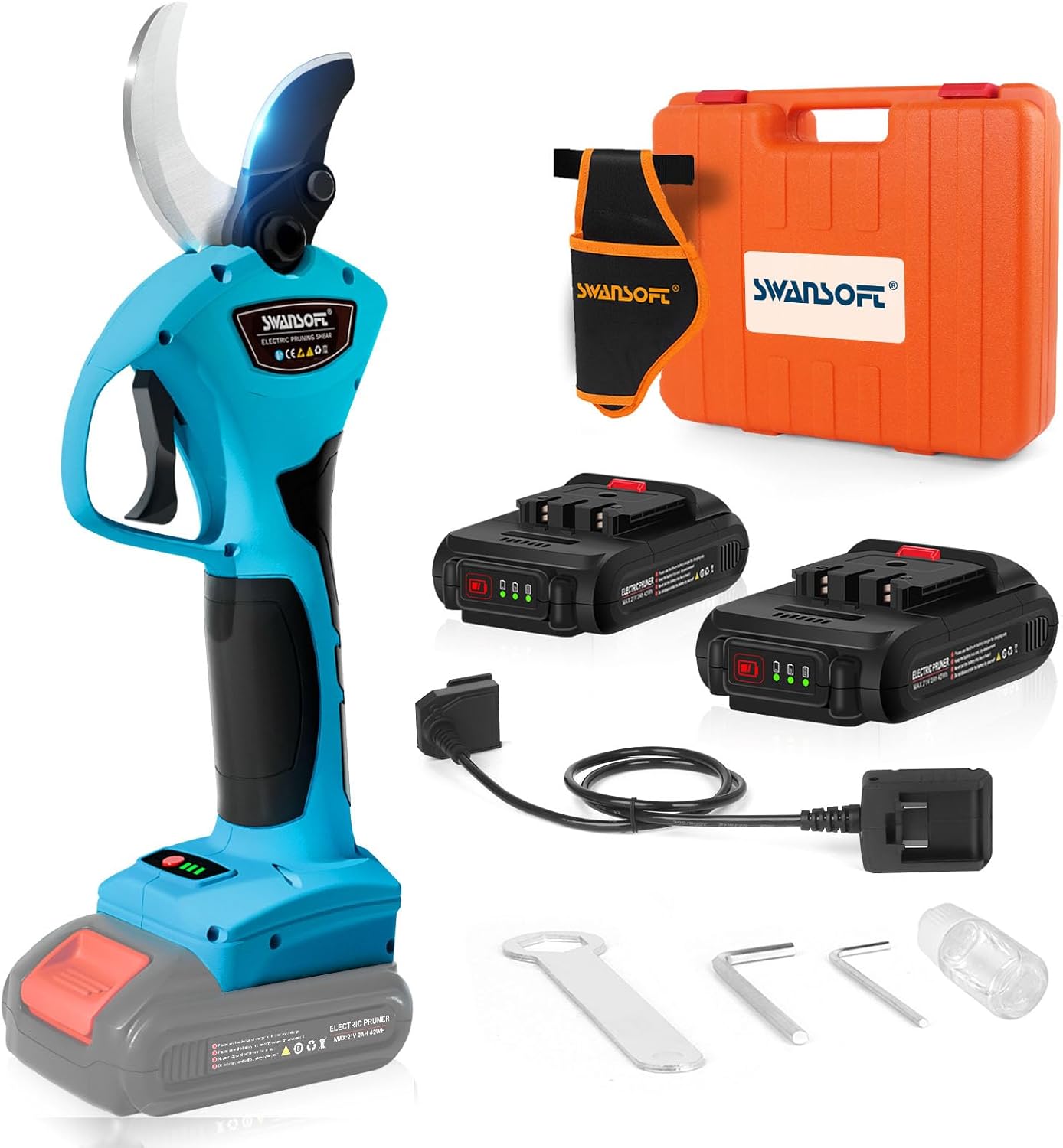 SWANSOFT Electric Pruning Shears, 40mm 1.6