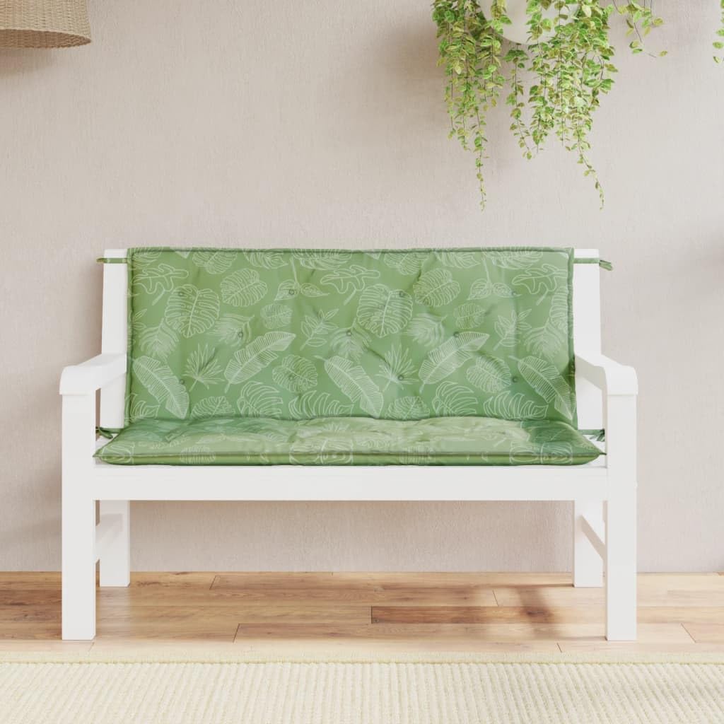 Garden Bench Cushions 2pcs Leaf Pattern 47.2