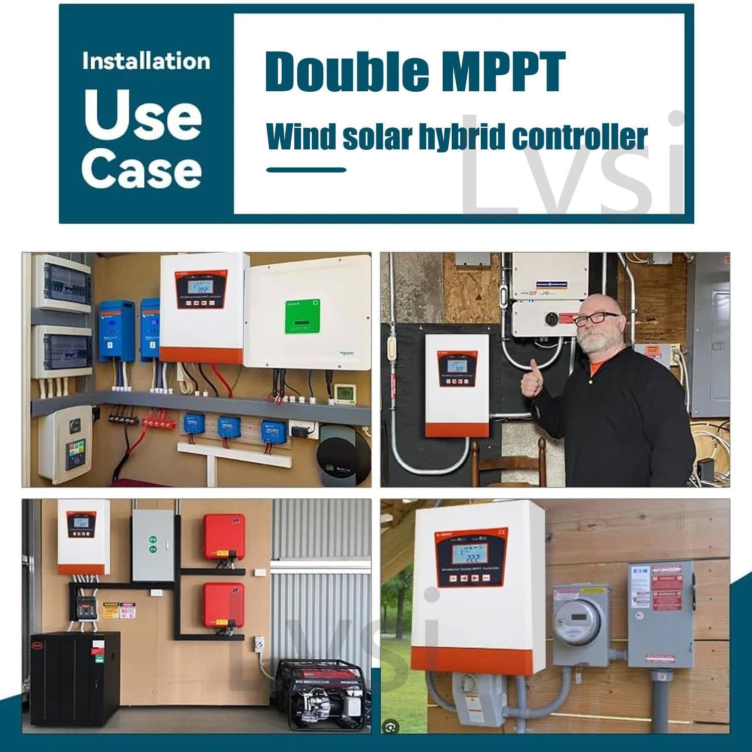 8000W/1000W/12000W/14000W Hybrid Wind Solar Charge Controller 12V 24V 48V Auto MPPT Wind Generator For Lithium Lead Acid Battery,12V/24V-15000W