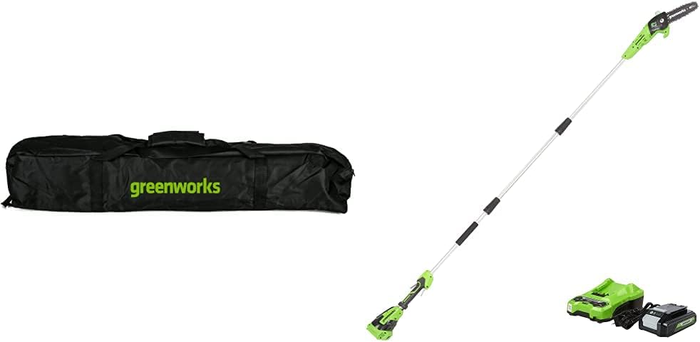 Greenworks Universal Pole Saw Carry Case PC0A00 + GreenWorks PS24B210 8