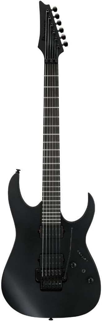 Ibanez RGRB620 Iron Label 6-String Right-Handed Electric Guitar with Nyatoh Body, Maple and Walnut Neck, and Ebony Fingerboard (Black Flat)