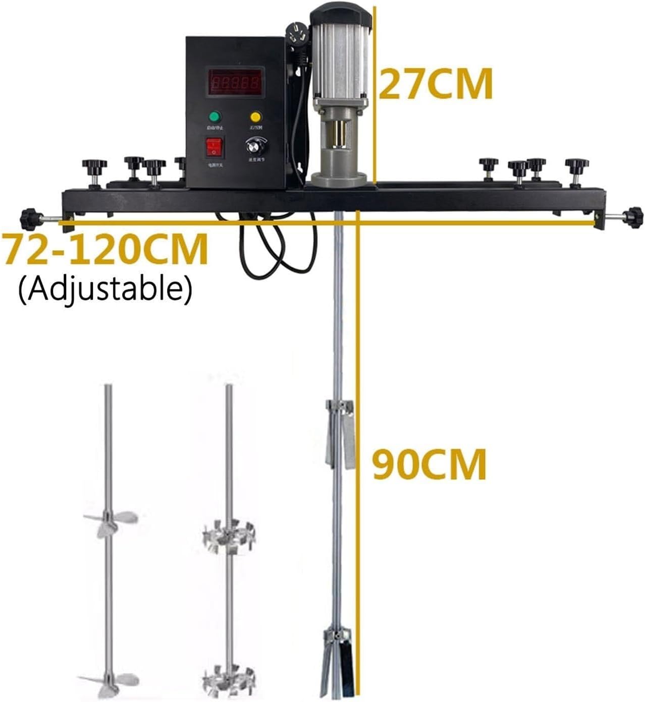 Stand Agitator,45 Db Tank Mixer Machine,Paint Mixing Equipment for Dissolver Agitator(B)