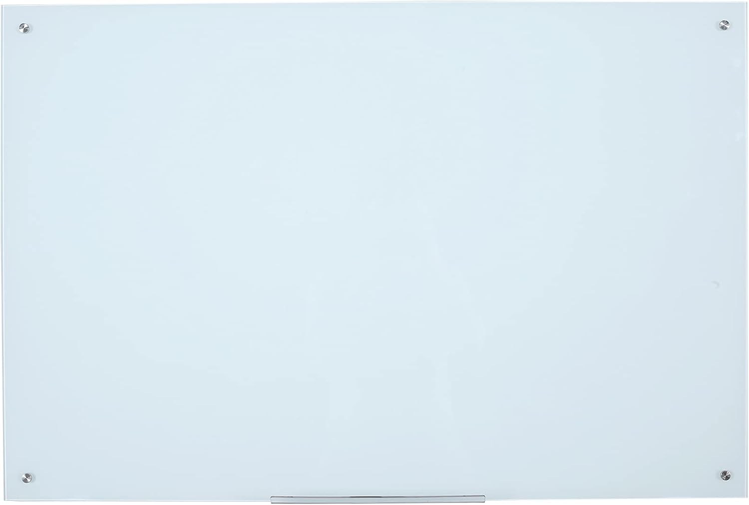 Glass Dry Erase Board - Magnetic Whiteboard with Frameless Mounting, Premium Tempered Glass Surface & Accessory Tray - Perfect for Office, Classroom, or Home (60