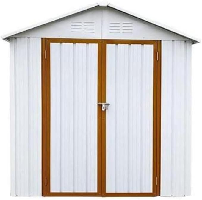 Sturdy 6x4 FT Metal Outdoor Storage Shed for Garden, Bike, and Tools