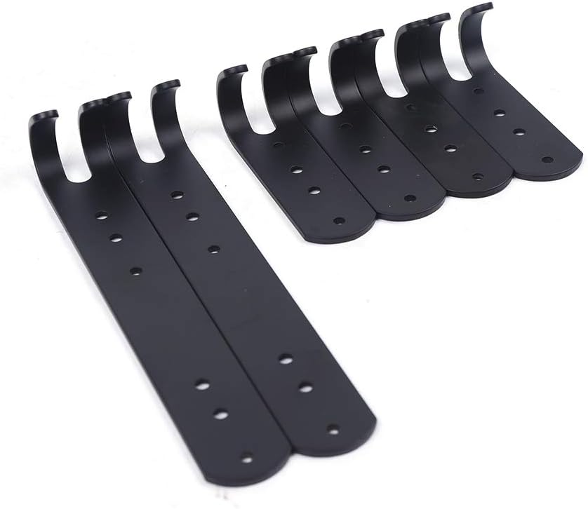 9PCS Black Space Aluminum Bathroom Storage Rack Set, Wall Mount Shower Caddy Shelf for Shampoo Towel, Corner Organizer Holder, No Drill Rustproof Accessories, Small Bath Rack Kit