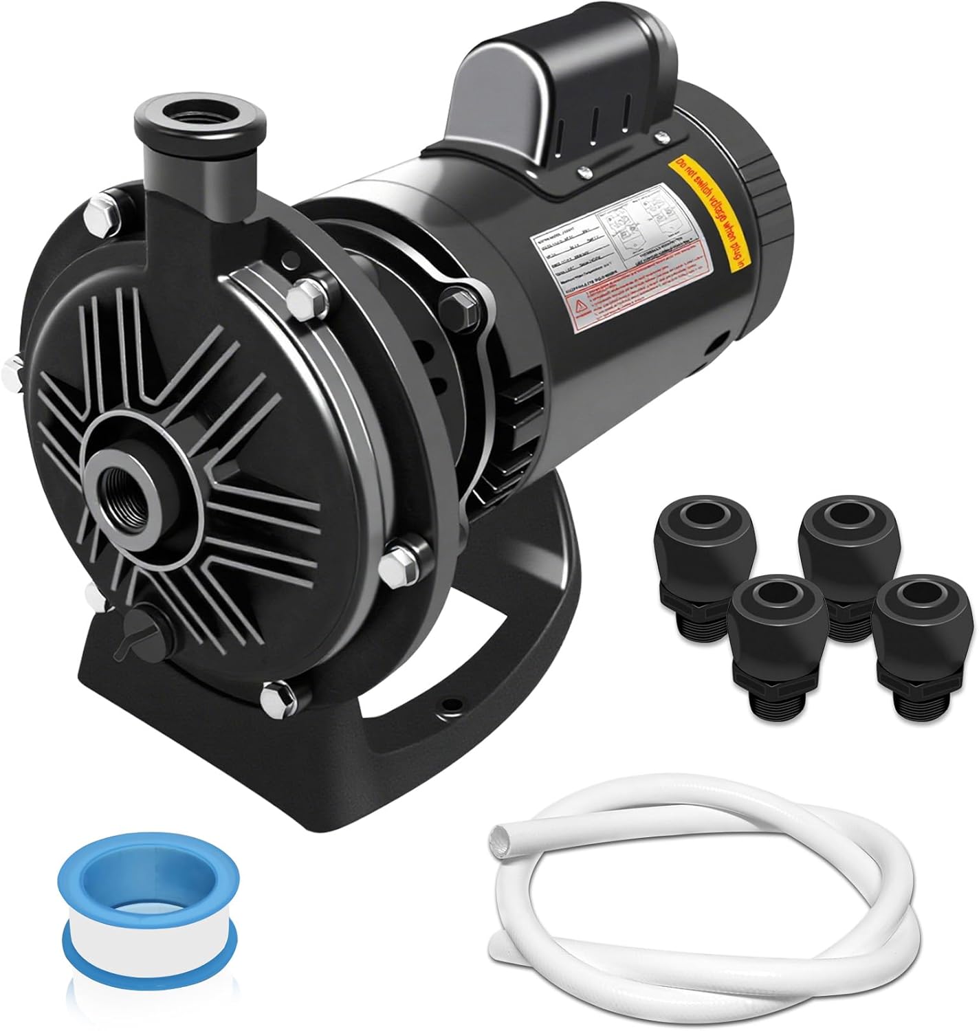 PB4-60 Booster Pump,Compatible with Polaris 180,280,380,480,3900 Pressure Side Pool Cleaners,Replace for Polaris PB460 Pool Booster Pump,3/4 HP 60-Hertz Motor,115V/230V,with Hose And Fittings