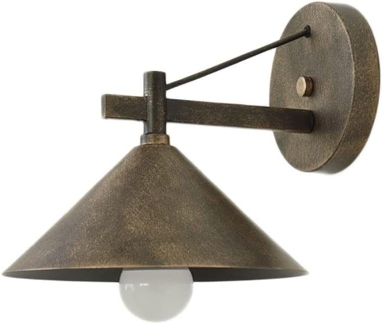 7W Warm Light Outdoor Wall Lantern Outdoor,LED Wall Lighting Fixtures Waterproof Exterior Wall Light,Suitable for Courtyards Balconies Aisle Stairs Outdoor Door Lighting (Color : Gold Bronze)