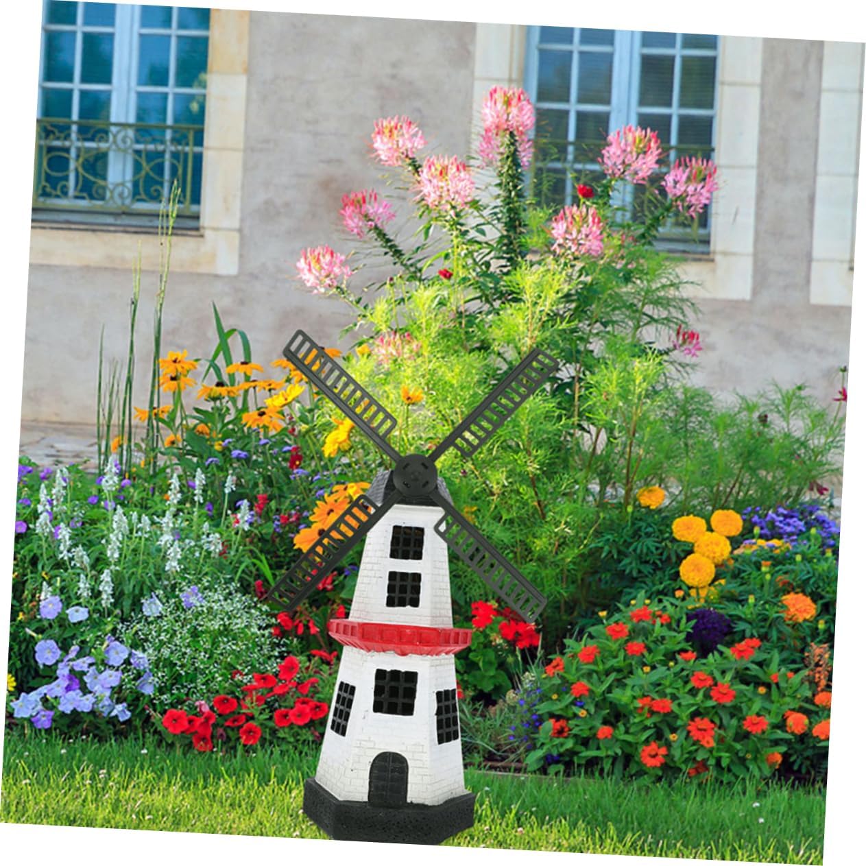 Garneck 20pcs Outdoor Wind Mill Part Replacement Plastic Windmill Blade for Garden Solar