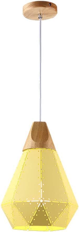 DADYA Indoor Rustic Pendant Light Creative with Wood Hanging Lamp Fashion Outdoor Hanging Lighting Fixture Color Personality Ceiling Chandelier for Living Rooms, Dining Room, Kitchen, Bedroom