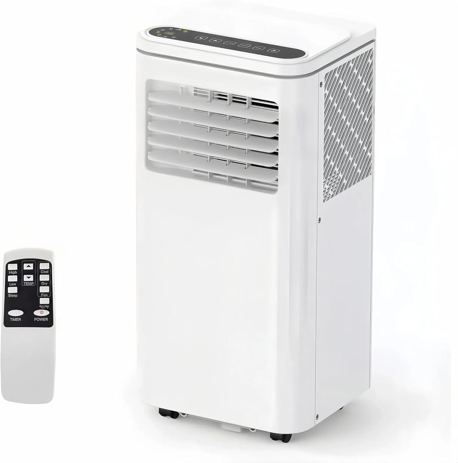 10000 BTU Portable Air Conditioner, AC Cooling for Room Spaces Up to 450sq. Ft, Quiet 4-IN-1 Portable Ac Unit With Dehumidifier Fan Function, Sleep Mode, Remote Control & 24H Timer for Bedroom, Room