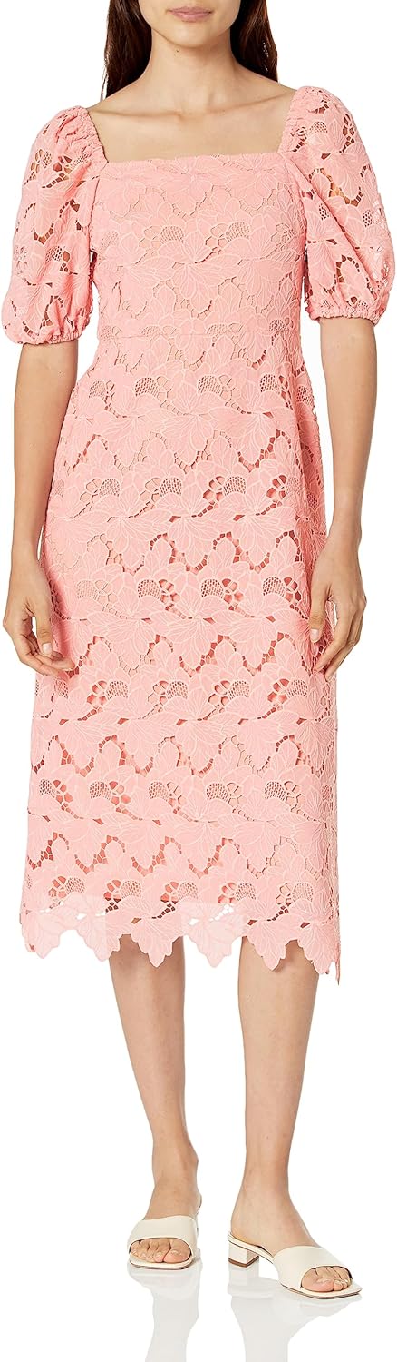 Shoshanna Women's Tasha Floral Crepe De Chine Midi Dress