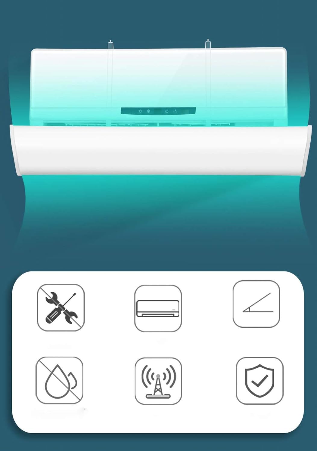 Air conditioner windshield Air Conditioner Deflector Universal Wall Air Conditioner Cover Shield Wind Shield Home Air Conditioner Deflector Deflector Baffle Bedroom Anti Direct Blow Blow Windshie