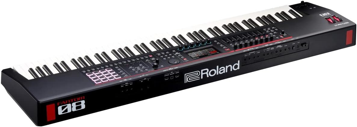 Roland FANTOM-08 WEIGHTED-ACTION SYNTHESIZER KEYBOARD – 88-Note Weighted Keyboard | Thousands of Roland Electronic & Acoustic Sounds | ZEN-Core and SuperNATURAL Technologies
