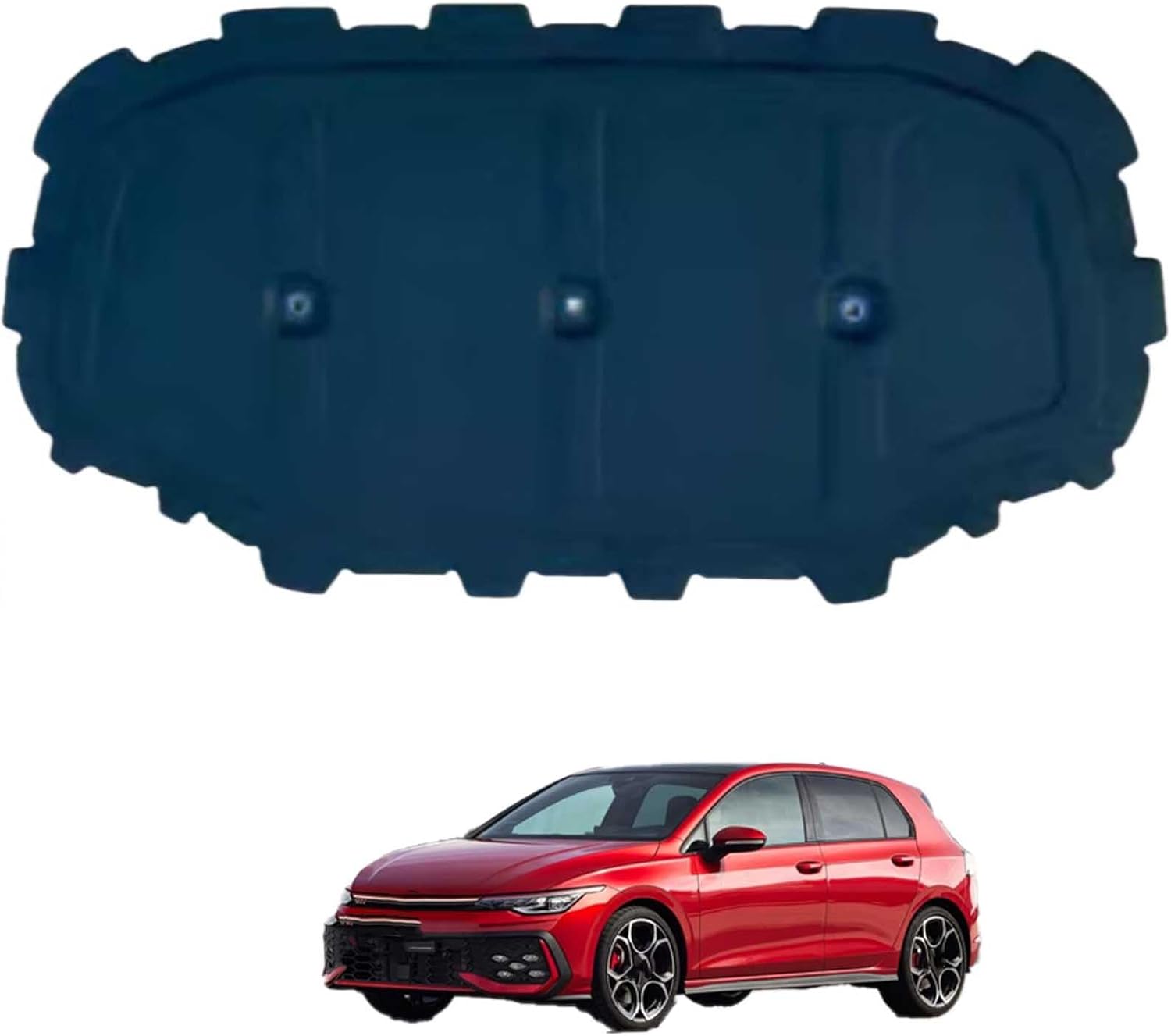 Car Front Hood Engine Sound Pad for VW Golf 8 2021-2024 OE:5H0863831, Heat Insulation Cotton Mat Cover Soundproof Car Accessories