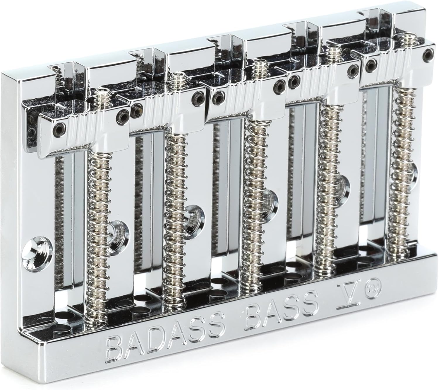 Leo Quan Badass V 5-String High-mass Bass Bridge - Chrome